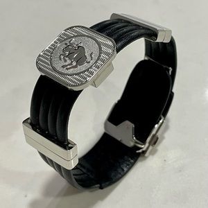 Genuine Leather horoscope mens bracelet (Taurus)